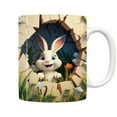 thumbnail image 1 of QTBIUQ 350 ML Bunny Ceramic Mugs, Easter Rabbit Clay Coffee Mug, Ceramic Tea Cup Easter Decoration Gift for, 1 of 1