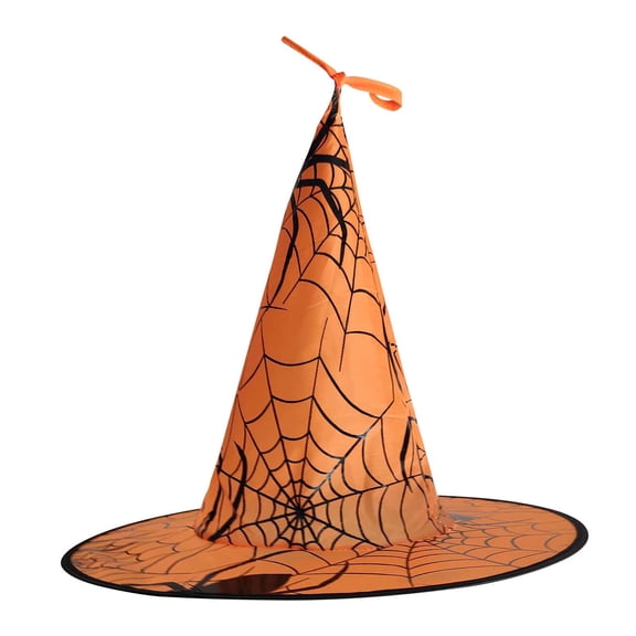 QTBIUQ Halloween Decoration Witch Hat-Inspired Hat Party Props Family Friends Gathering Creative Hanging for Seasonals Decor Orange
