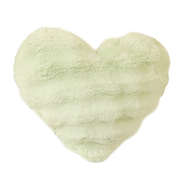 QTBIUQ Home Decoration Gift Throw Heart Plush Decor Anniversary Stuffed for Cushion Pillow Wedding Back Valentines Rose Shaped Valentine's Plush Pillow Green