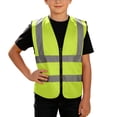 thumbnail image 1 of QTBIUQ Kids Reflective Strip Sleeveless Vest Zipper up Outdoor Work School Activity, 1 of 9