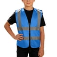 thumbnail image 1 of QTBIUQ Kids Reflective Strip Sleeveless Vest Zipper up Outdoor Work School Activity, 1 of 9
