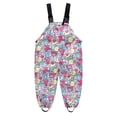 thumbnail image 1 of QTBIUQ Kids Sling Rain Trousers for Baby Boys Girls Play Water Assault Pants Suspender Rain Pant Multicolor, 1 of 8
