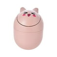 thumbnail image 1 of QTBIUQ Mini Desktop Trash Can Small Cute Home Countertop Garbage Bin for Desk Office Table Bed Bedside Garbage Can with Lid Pink, 1 of 4