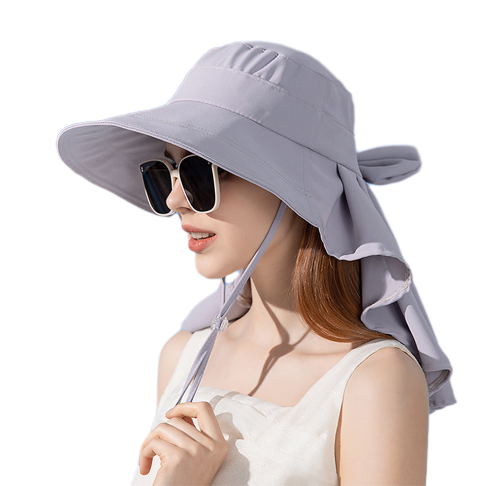 2 Pack Sun Hat UPF 50+ Wide Brim and Ponytail Hole, Hiking Safari Hat with Neck The 11 Best Packable Sun Hats of 2026, Tested and Reviewed main image 2