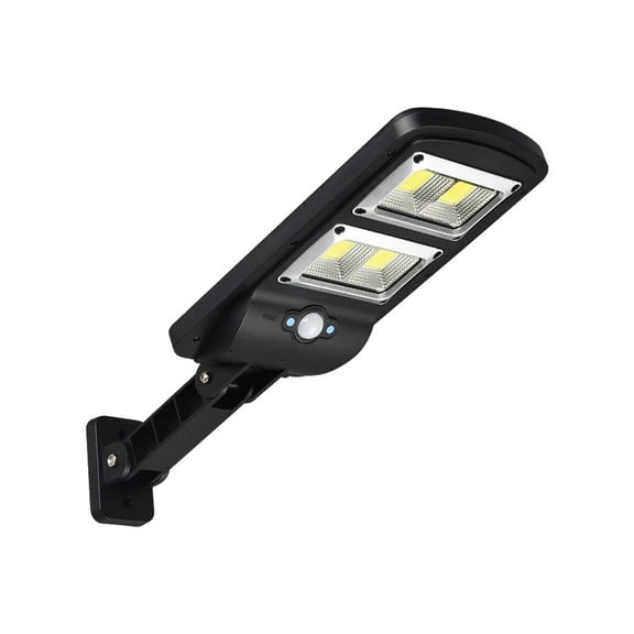 QTBIUQ Solar Motion Sensor Security Street Light - Wall Or Pole-Mount, Remote Control Solar Light Black