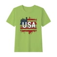 thumbnail image 1 of QTBIUQ Toddler USA Flag Patriotic T-Shirts Boys Girls 4th July Kids Summer Tee Comfortable 2-15 Years, 1 of 5