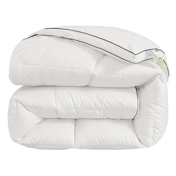 QTBIUQ Washable Lightweight Air Conditioning Quilt for Summer - Light and Breathable, Easy to Clean White