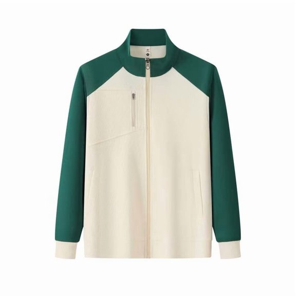 QTBIUQ Women Long Sleeved Zipper Buckle Solid Color Pocket Casual Hooded Sweatshirt Army Green