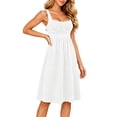 thumbnail image 1 of TFEOQRY Women's Summer Dress with Built in Bra Square Neck Sleeveless Casual Loose Beach Sundress, 1 of 7