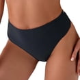 thumbnail image 1 of QTBIUQ Womens Bikini Swim Thong Bottom Briefs Cross Straps Behind Solid Color High Cut Swimwear Swimsuit Bottoms, 1 of 6