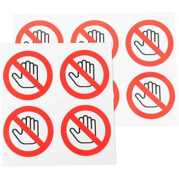 Not Current Sticker Do Not Touch Stickers for Safety and Warnings