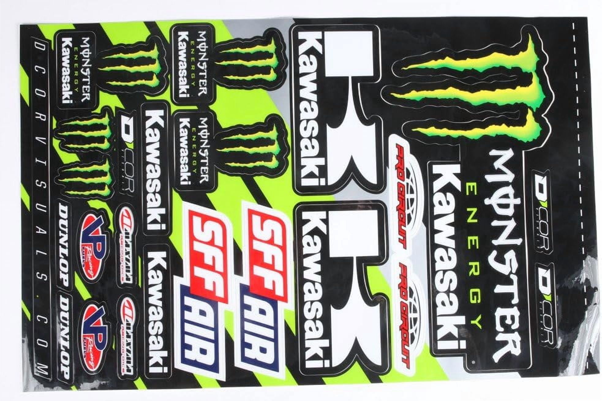 QTH 40-20-116 Decal Sheet - Monster Kawasaki 2016 - Walmart.com