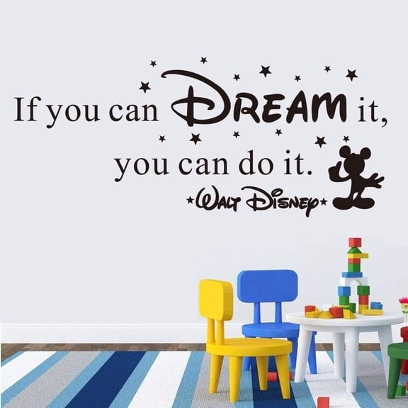 QTH Inspirational Wall Decals Quotes (If You can Dream it, You can do it.)