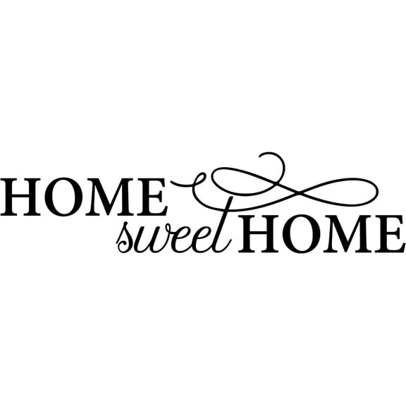 QTH Large Home Sweet Home Wall Sticker Wall Decal for Living Room Frame Picture Decor Sign Quote Wall Art Vinyl Wall Decal Kitchen Bed Room Words Saying Rustic Farmhouse