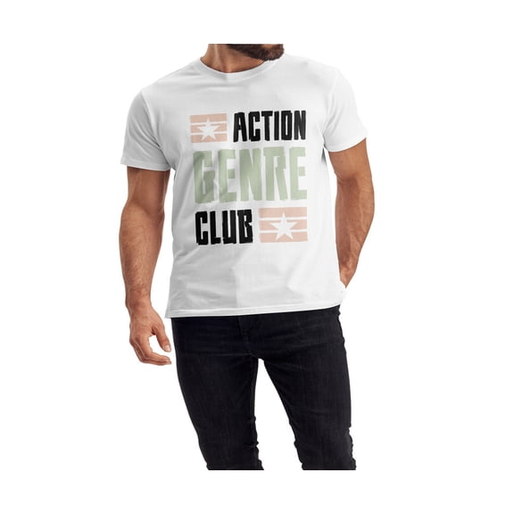 QTH Unisex Men and female White Half Sleeve Tee – Bold, Stylish & Comfortable – Action Gener Club Trendy Print