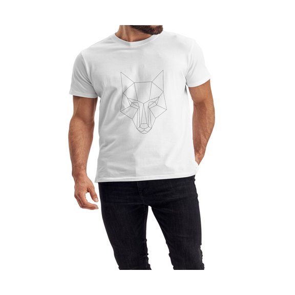 QTH Unisex Men and female White Half Sleeve Tee – Bold, Stylish & Comfortable – Wolf Trendy Print