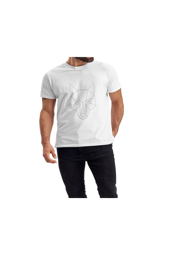 Unisex Men and female White Half Sleeve Tee – Bold, Stylish & Comfortable – Wolf Trendy Print