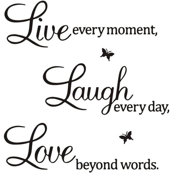 QTH Wall Sticker Wall Stickers Phrases Family Inspirational Mural Home Decor Wall Stickers Written Phrases Bedroom Living Room Office Wall Decorations Wall Stickers