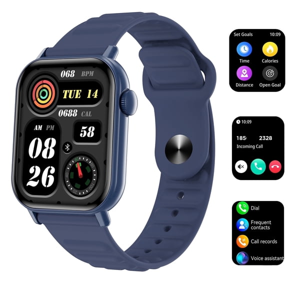Smart Watch Bluetooth (Answer/Make Call) Fitness Tracker,Heart Rate Monitor, IP67 Waterproof, 150+ Sport Modes