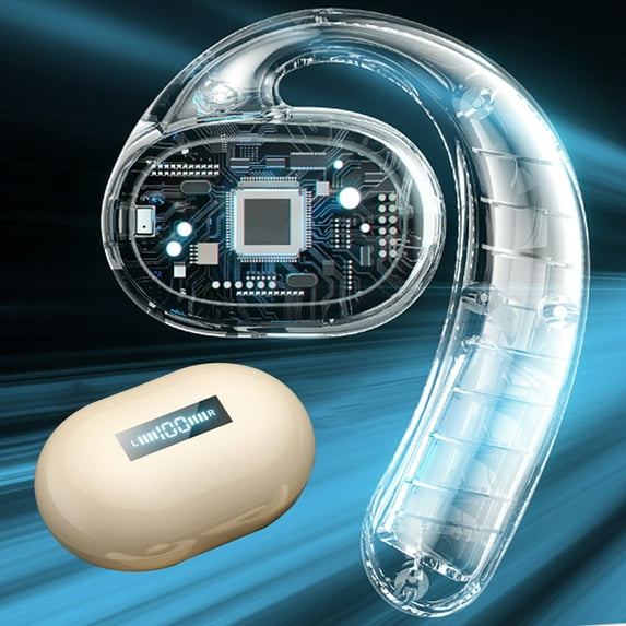 QTOCIO Bluetooth Headphones, 5.3 Over-Ear Three True Digital Display Wireless Bluetooth Headset Intelligent Noise Reduction, -And Conversable, Suitable For Sports/Office