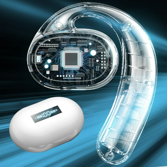 QTOCIO Bluetooth Headphones, 5.3 Over-Ear Three True Digital Display Wireless Bluetooth Headset Intelligent Noise Reduction, -And Conversable, Suitable For Sports/Office