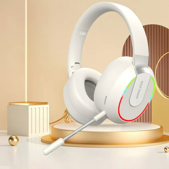 QTOCIO Bluetooth Headphones, Bluetooth Headset 5.1 Esports Headset With Low Latency, Comfortable To Wear, 20 Hours Of Use Time, Foldable Lightweight Headset With Microphone