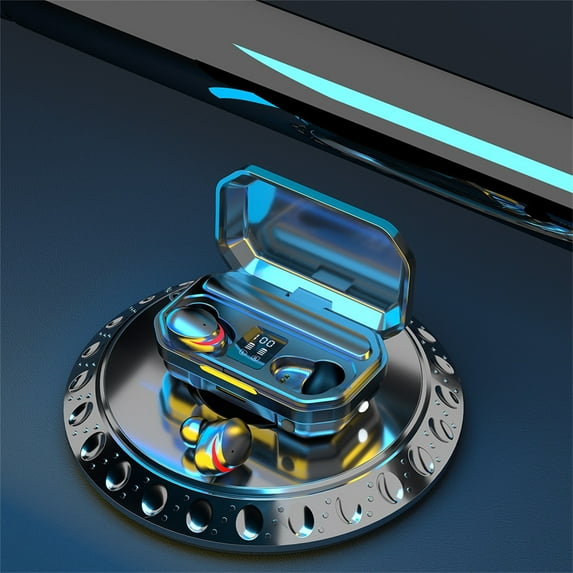 QTOCIO Bluetooth Headphones, Bluetooth Headset Wireless Digital Motion 9D Stereo In Ear Sports Headset