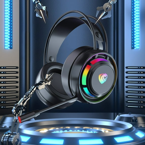 QTOCIO Bluetooth Headphones, Gaming Headset Wired Dual-channel Desktop Computer Laptop With Mic Voice Headset