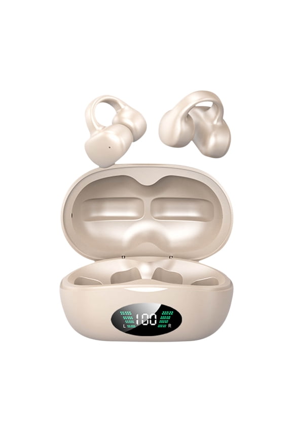 Bluetooth Headphones, Wireless Ear Clip Bones Conduction Headphones Bluetooth Mini Sports Earring Headphones Open Ear In Ear Headphones Earbuds With Earhook