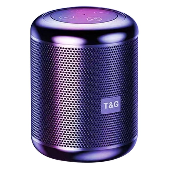 QTOCIO Bluetooth Speaker, 360° HD Surround Sound W Bass, 9D Cinema Level Stereo, Portable Lightweight Wireless Travel Speakers With LED Light