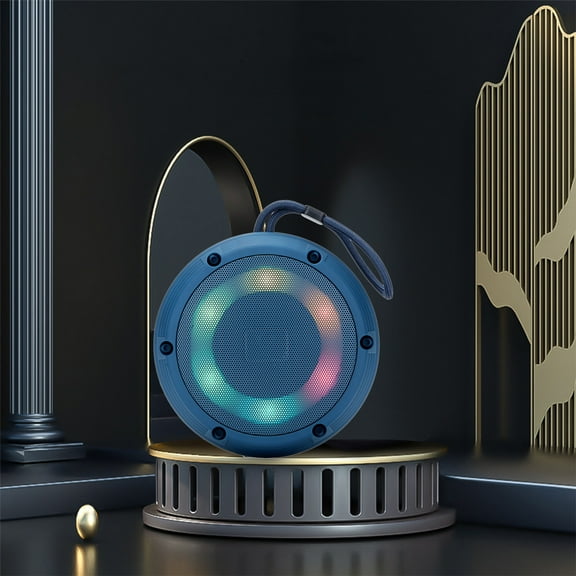 QTOCIO Bluetooth Speaker, Colorful Light Bluetooth Speaker Luminous Outdoor Speaker Portable Pendant Speaker High-power Long Standby Wireless Bluetooth Speaker
