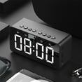 thumbnail image 1 of QTOCIO Bluetooth Speaker, LED Mirror Clock With Screen 5.0 Wireless Bluetooth Audio Dual Alarm Clock Three-level Brightness Call Card, Built-In Lithium Battery, 1 of 5