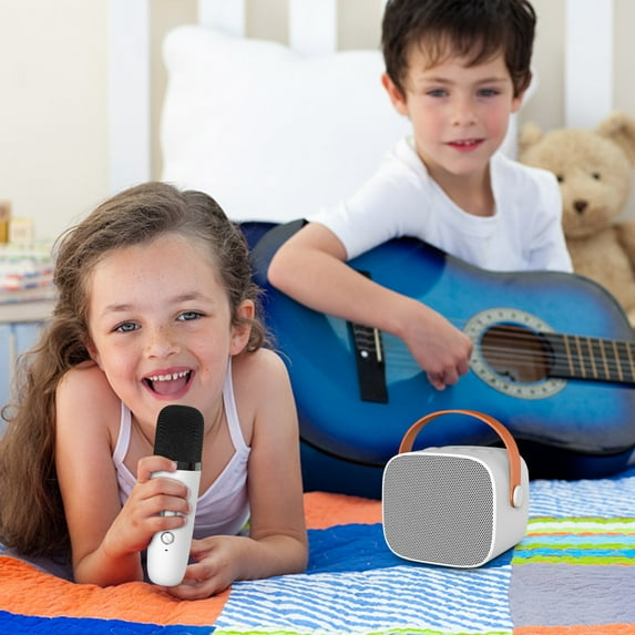 QTOCIO Bluetooth Speaker, Wireless Bluetooth Small Speaker Mini Portable High Volume Subwoofer Stereo Home K Song Sound System