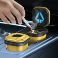thumbnail image 1 of QTOCIO Car Accessories, Car Ashtray Easy To Clean Press With Light And Cover Metal Inner Liner With Built-in Button Battery Night Vision LED Lighting, 1 of 5