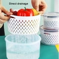 thumbnail image 1 of QTOCIO Food Storage Containers, Fruit Storage For Fridge Draining Fresh Containers 3 In 1 Produce Storage Containers Large Organizer Bins With Lid & Colander, 1 of 5