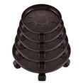 thumbnail image 1 of QTOCIO Garden Tools, Iron Metal Universal Wheel Base Circular Thickened Pad With Water Receiving Box, Movable Iron Metal Flower Pot With Roller Tray, 1 of 4