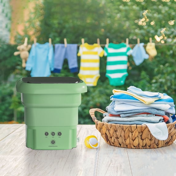 Christmas Holiday Savings 2023! QTOCIO Home Appliances, Folding Small Washing Machine Underwear Washing Machine Portable Can Dehydration Dormitory Students Travel Home