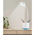 thumbnail image 1 of QTOCIO Home Decor, LED Smart Feel Dimming Bedside Table Lamp With Pen Holder, Student Eye Protection Study Lamp, Suitable For Bedrooms And Dormitories, 1 of 5