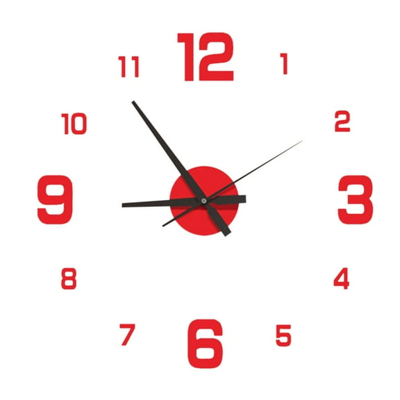 QTOCIO Home Decor, Large Wall Clock Watch DIY Sticker Wall Clocks Pared Home Decoration Special Living Room Home Decoration Office Shop Art Decor