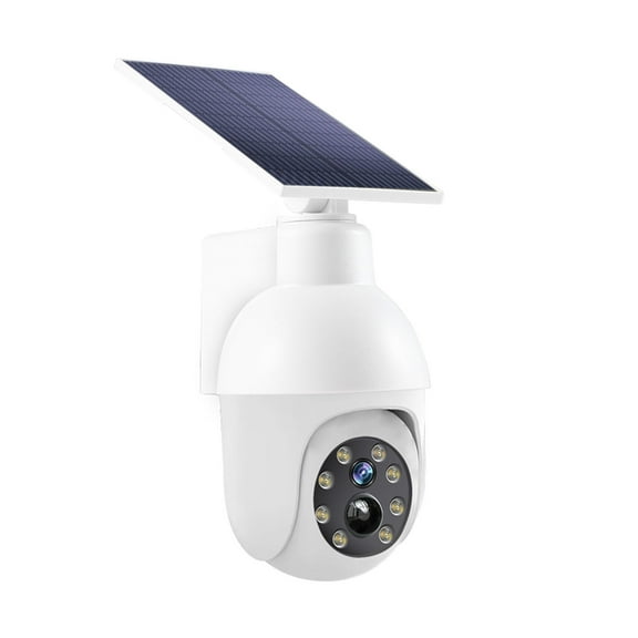 QTOCIO Home Decor, Solar Energy Outdoor Courtyard Light Intelligent Human Sensing Light Simulation Monitoring Camera Street Light