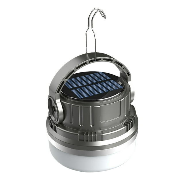 QTOCIO Home Decor, Solar Portable Camping Tent Night Light, Camping Lantern With 6 Light Modes, Lamp For Outdoor Home And Car, Perfecr For Power Outages, Emergency