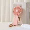 thumbnail image 1 of QTOCIO New Charging Treasure Fan, Outdoor Portable, Can Be Folded, USB Fan, Quiet And Large Gas Volume, Portable Desktop Fan, Pink, 1 of 5