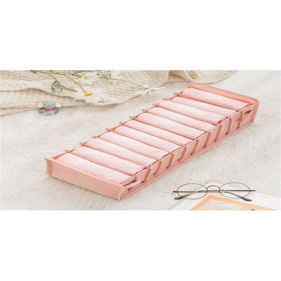 QTOCIO Organization And Storage, Underwear Storage Box With Compartments Socks Bra Underpants