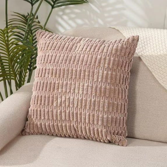 QTOCIO Pillows And Cases, Boho Decorative Pillow Covers 40x40 Cm For Living Room Couch Bed Sofa, Stylish Simplicity Home Decor, Soft Corduroy Cushion
