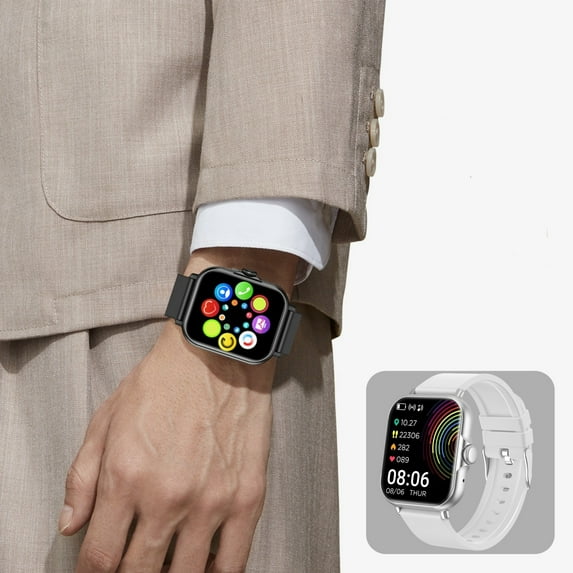 QTOCIO Smart Watch Multiple Motion Modes Remote Control Photography Full Screen Fitness Watch For Android And IOS For Men Women