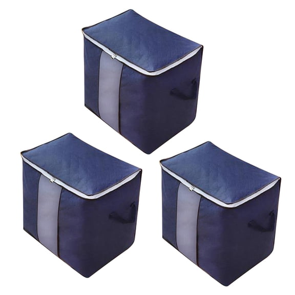 QTOCIO Storage Containers, Large Storage Bags, Clothes Storage Bins Foldable Closet Organizer With Durable Handles Thick Fabric For Clothing, Blanket