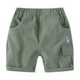 thumbnail image 1 of QTOCIO Toddler Boys Clothes, Summer Boys Shorts, Boys' Five Quarter Pants Versatile Elastic Pants Hot Pants for Outerwear Short Work Pants, Green, 5 Years, 1 of 3