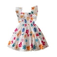 thumbnail image 1 of QTOCIO Toddler Girls Dresses, Baby Girl Clothes, Girl's Sleeveless Printed Dress Fashionable and Cute Princess Dress, Sky Blue, 1 Years, 1 of 5