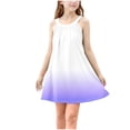 thumbnail image 1 of QTOCIO Toddler Girls Dresses, Baby Girl Summer Clothes, Kids Girls Cute Gradient Sleeveless Camisole Dress A Line Suspenders Wrinkle Dress, Purple, 9 Years, 1 of 8