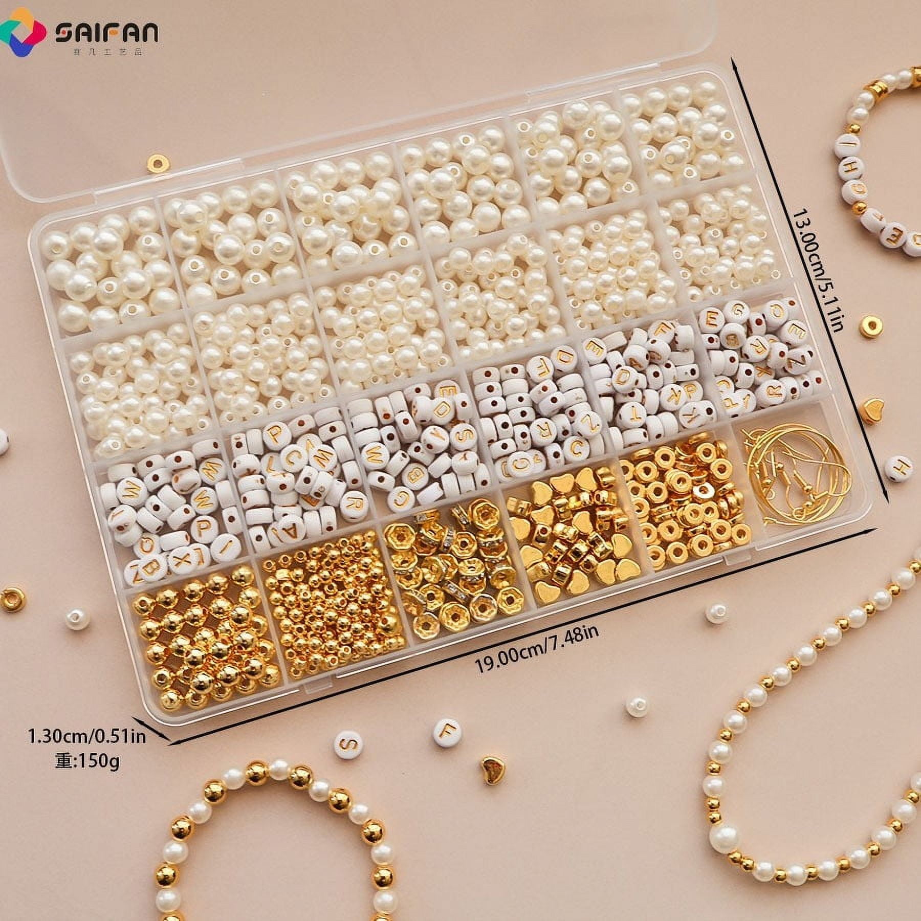 Rvasteizo Tools Friendship Bracelet Kit Bracelet Making Kit C lay Beads For Bracelet Making Gold Letter Beads For Bracelets Making Kit Pearl Beads For Jewelry Making For Adult Walmart